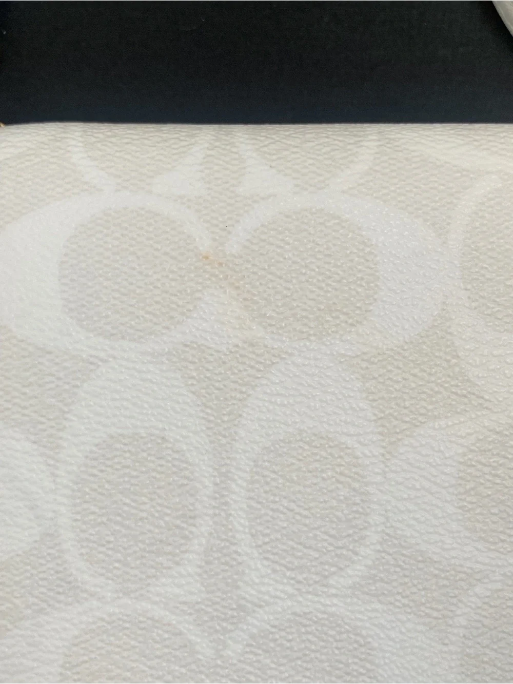 Coach Signature Crossbody Wallet with Gold Hardware Chalk Ivory Removable Strap